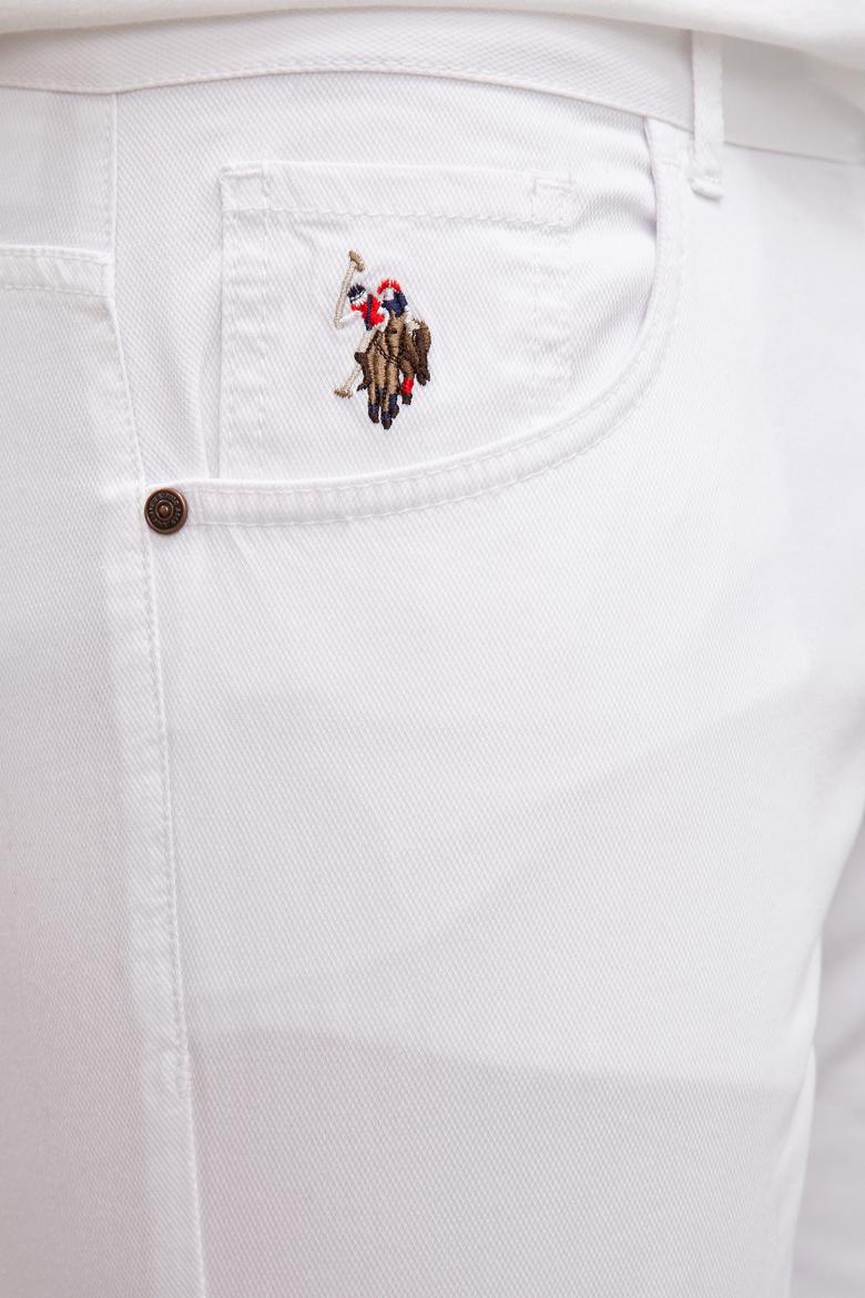 Erkek Beyaz Kanvas Pantolon - 50204731034