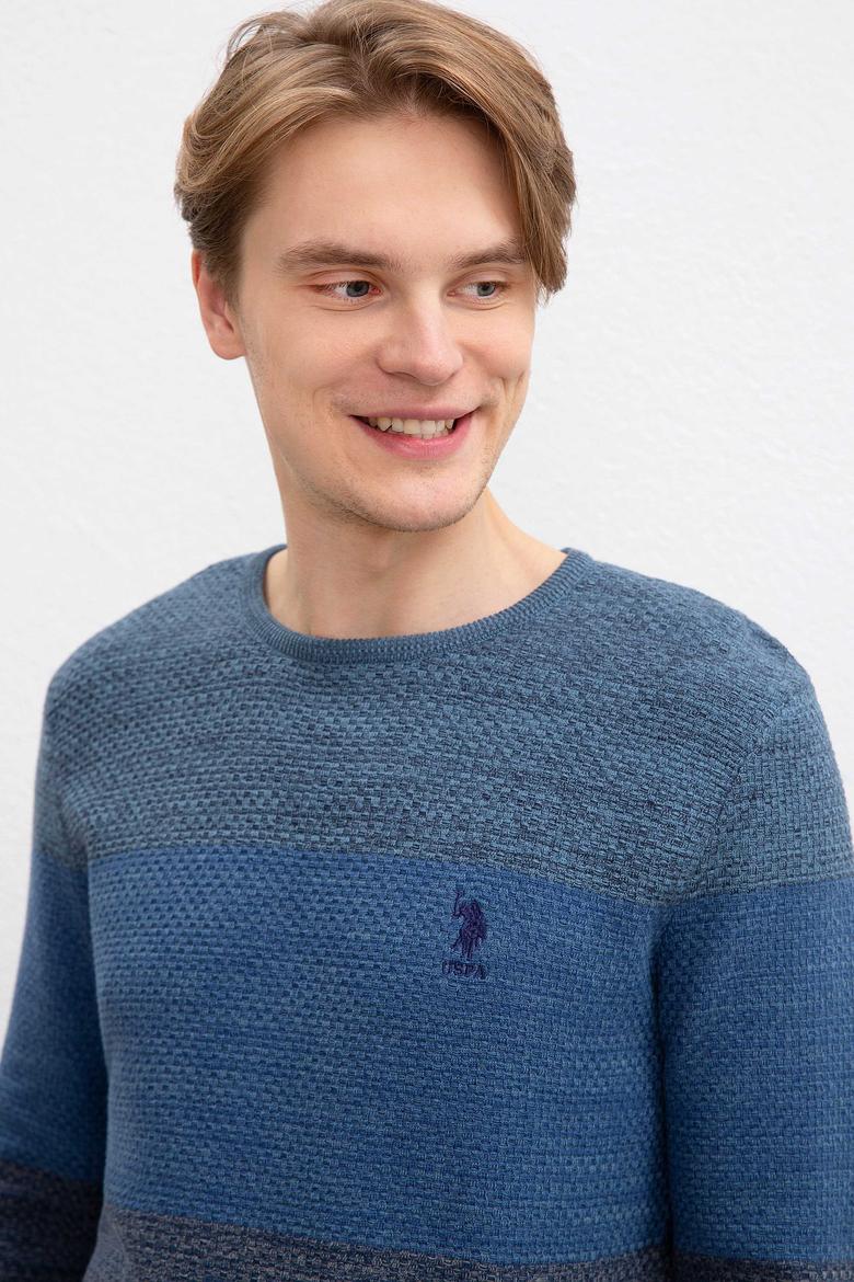 Erkek Lacivert Kazak - 50207644009