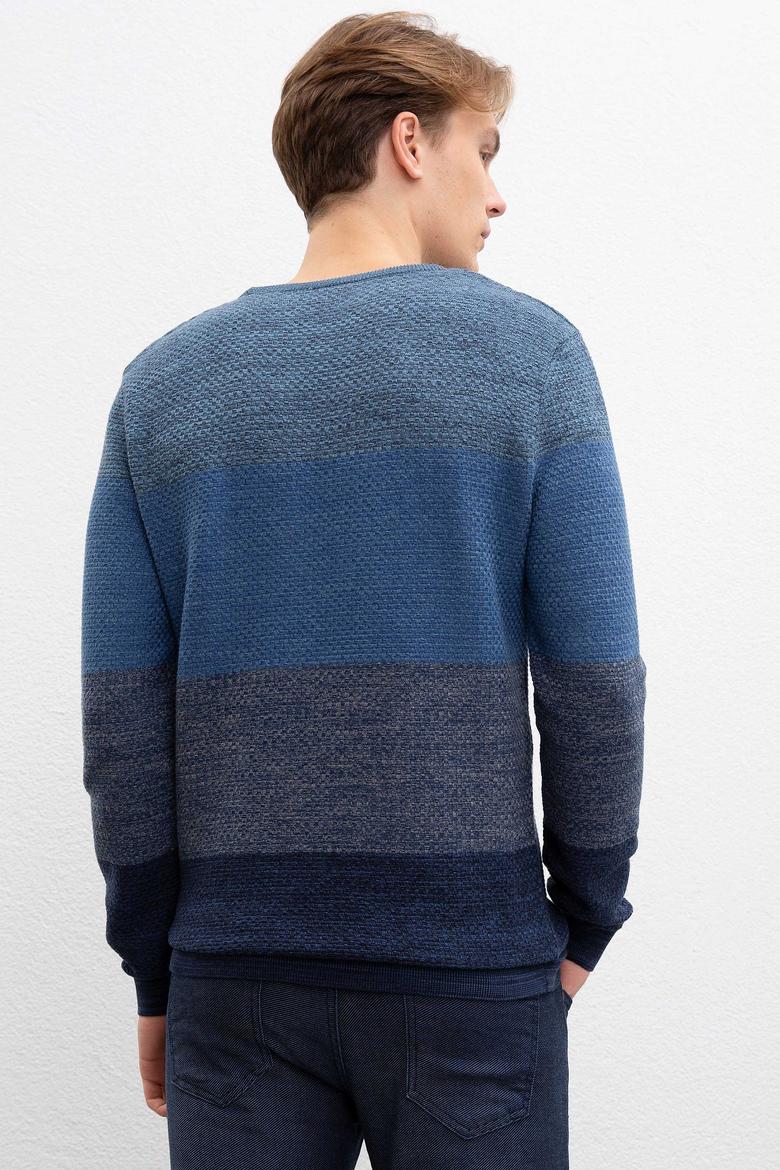 Erkek Lacivert Kazak - 50207644009