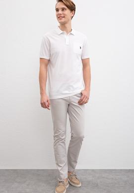 Erkek Beyaz Polo Yaka T-Shirt - 50199676007