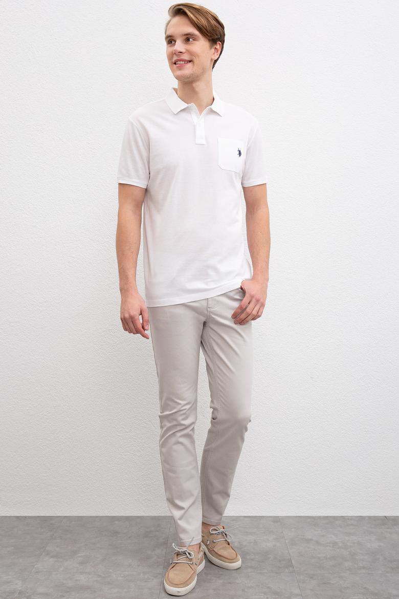 Erkek Beyaz Polo Yaka T-Shirt - 50199676007