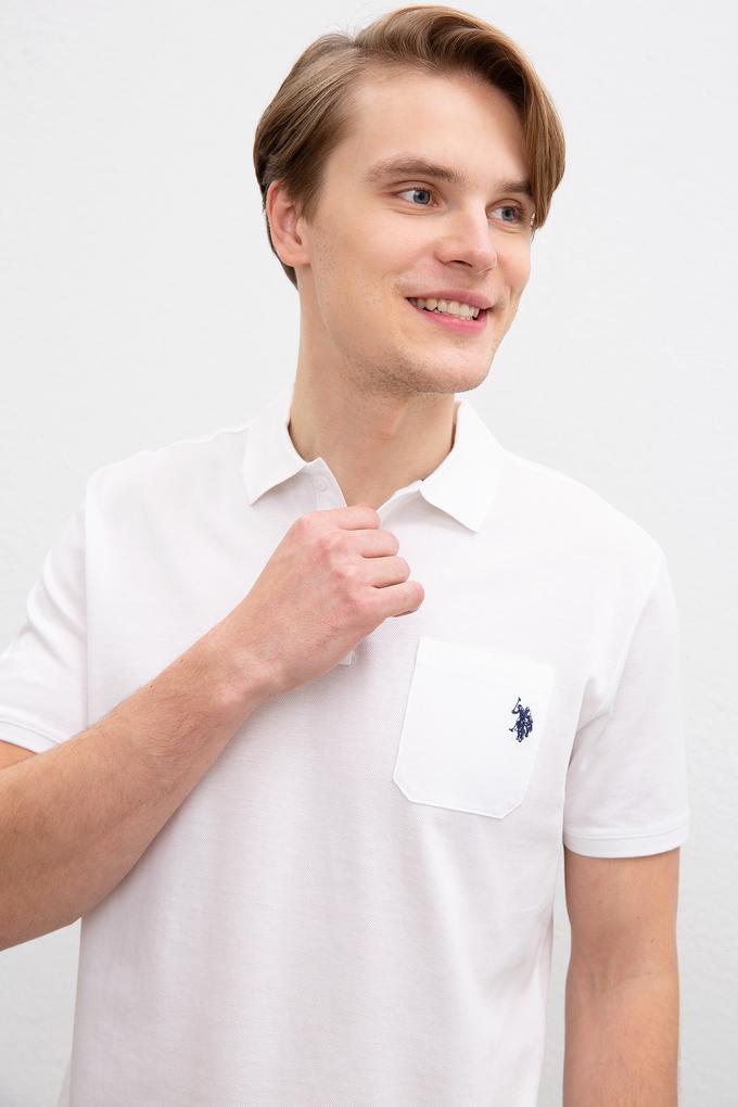 Erkek Beyaz Polo Yaka T-Shirt