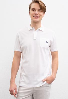 Erkek Beyaz Polo Yaka T-Shirt - 50199676007