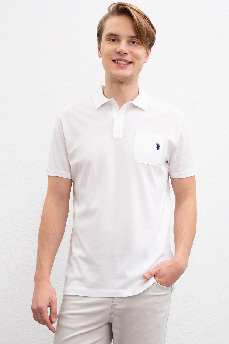 Erkek Beyaz Polo Yaka T-Shirt - 50199676007