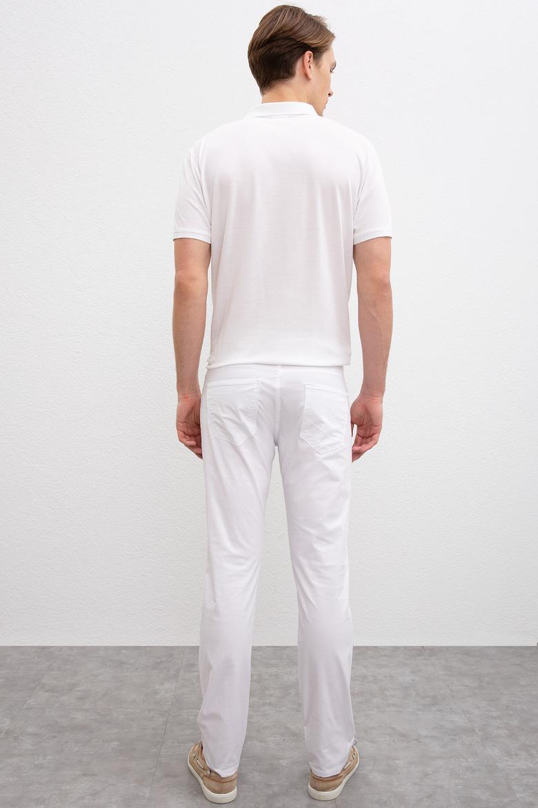 Erkek 5 Cep Beyaz Chinos - 50202959085