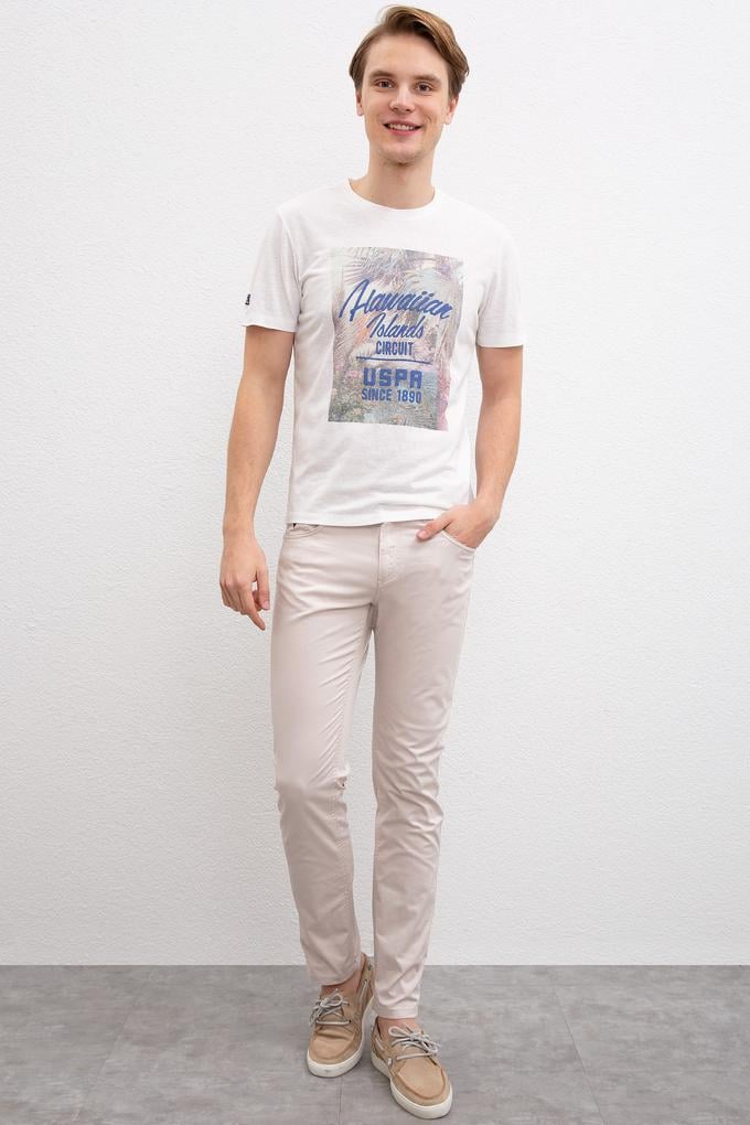 Erkek Taş Rengi Chinos