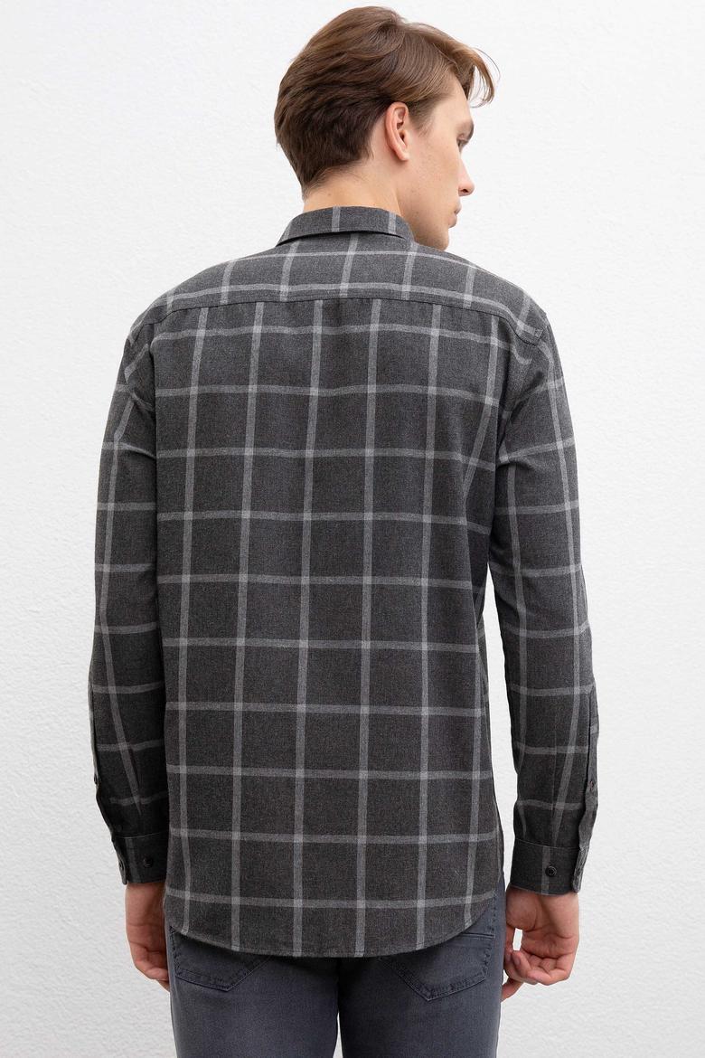 Erkek Gri Gömlek - 50207054019