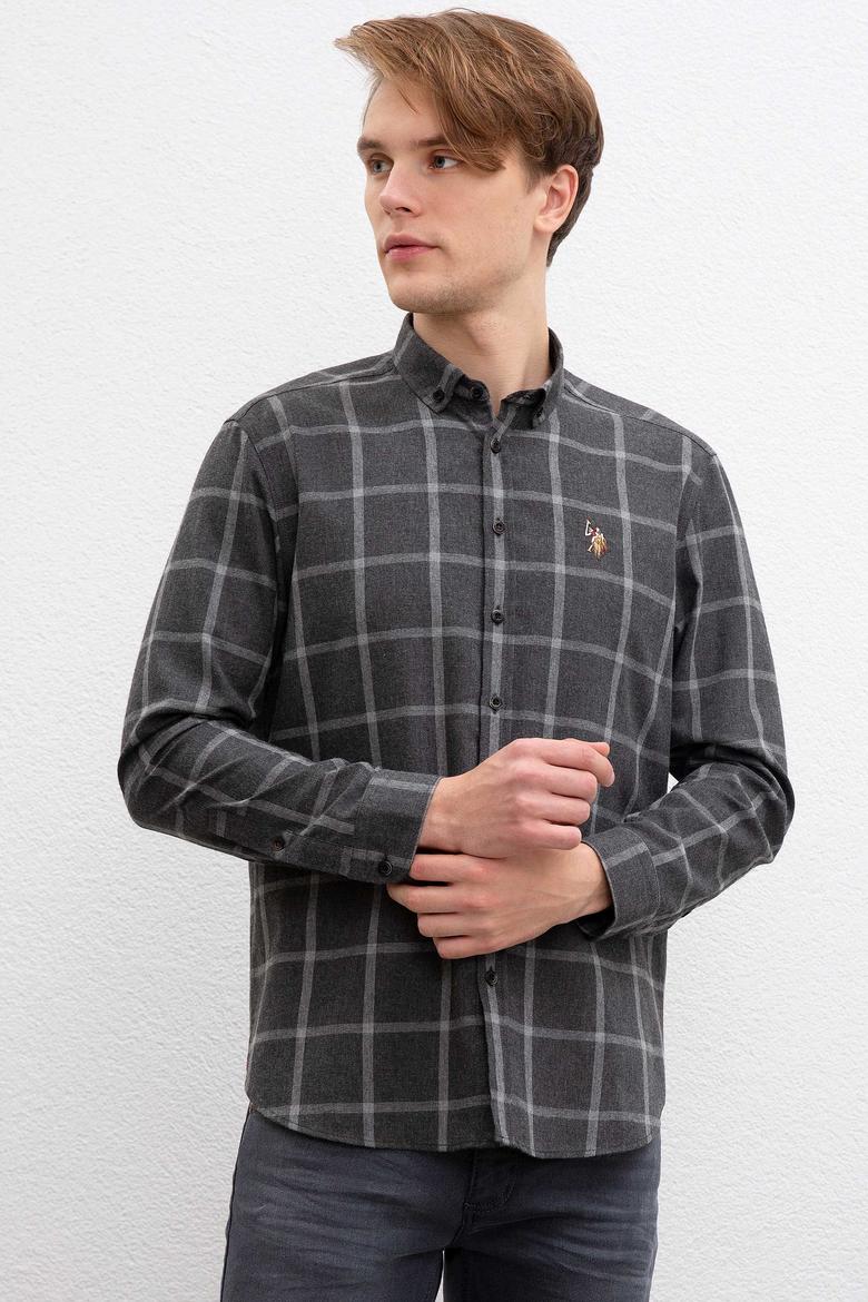 Erkek Gri Gömlek - 50207054019