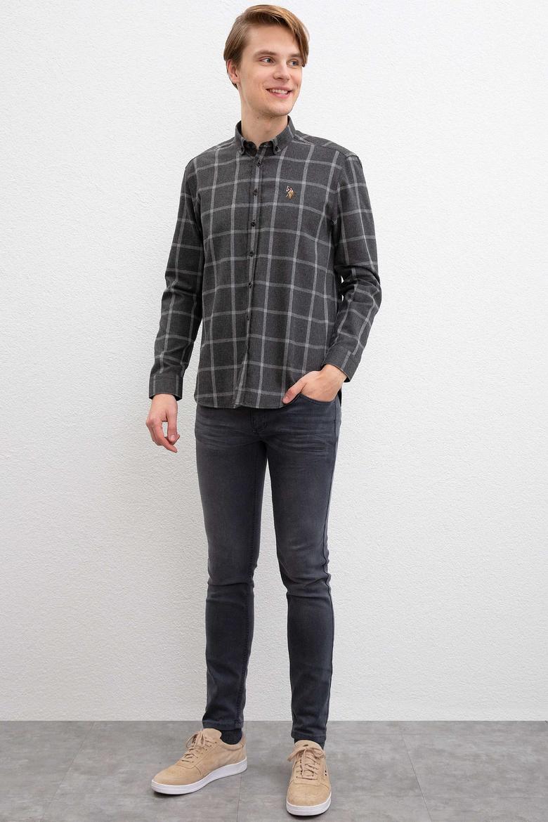 Erkek Gri Gömlek - 50207054019