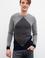 Erkek Gri Melanj Bisiklet Yaka Triko Kazak