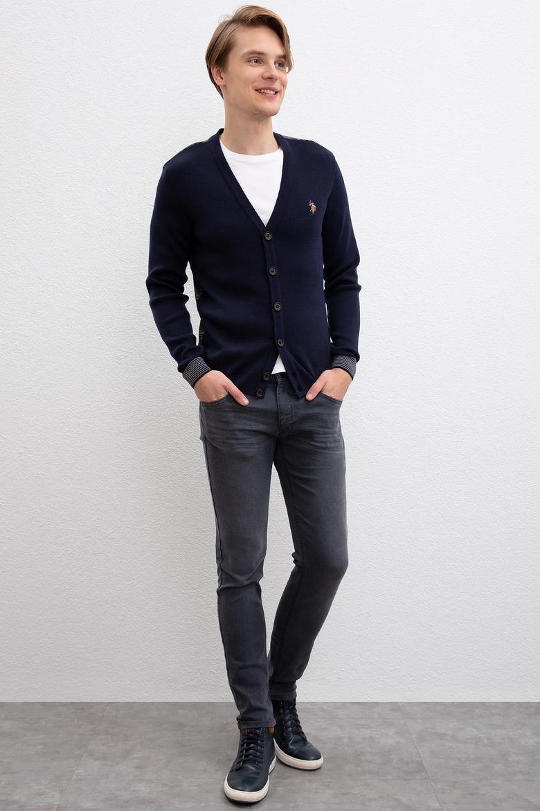 Erkek Lacivert  Triko Hırka - 50208621001