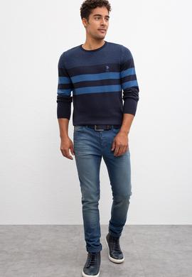 Erkek İndigo Kazak - 50205674015