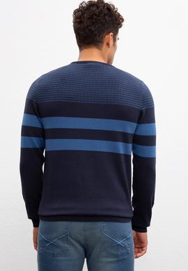 Erkek İndigo Kazak - 50205674015