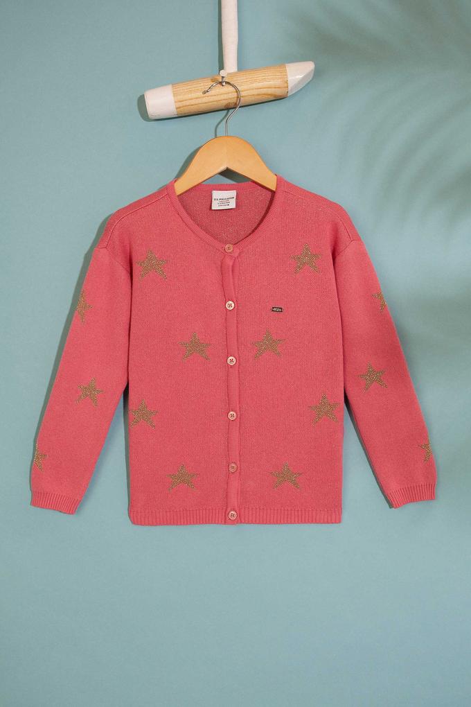 Kız Çocuk Pembe Hırka