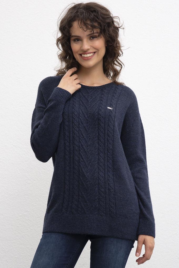 Kadın Lacivert Kazak