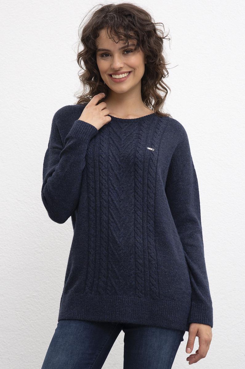 Kadın Lacivert Kazak