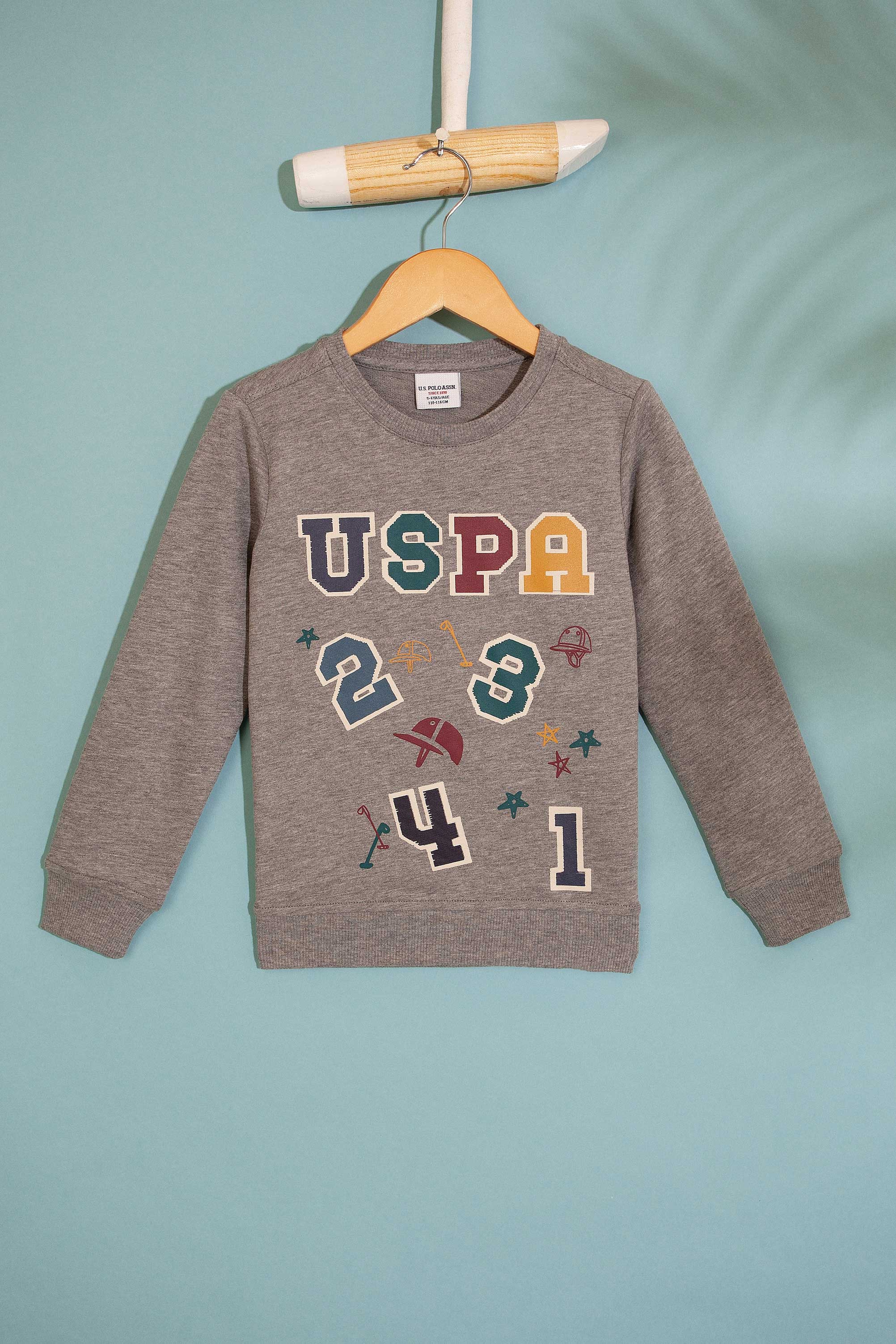 Çocuk Gri Sweatshirt