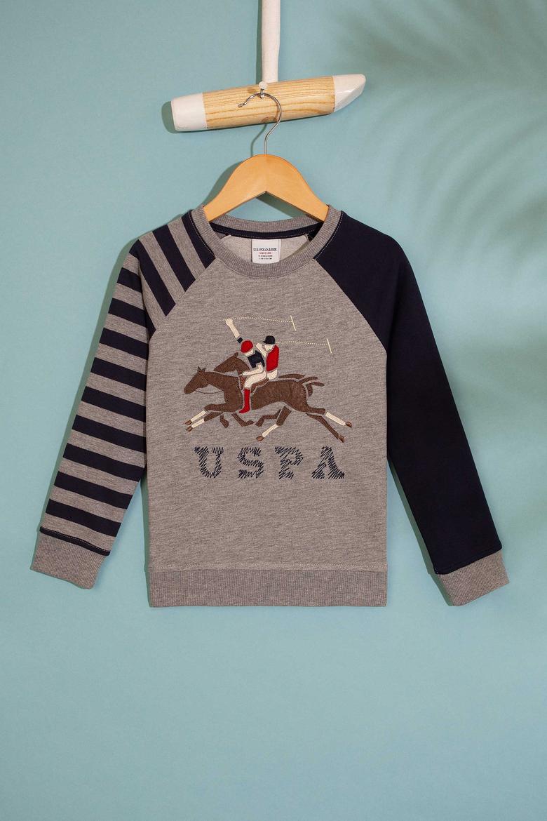 Çocuk Gri Sweatshirt