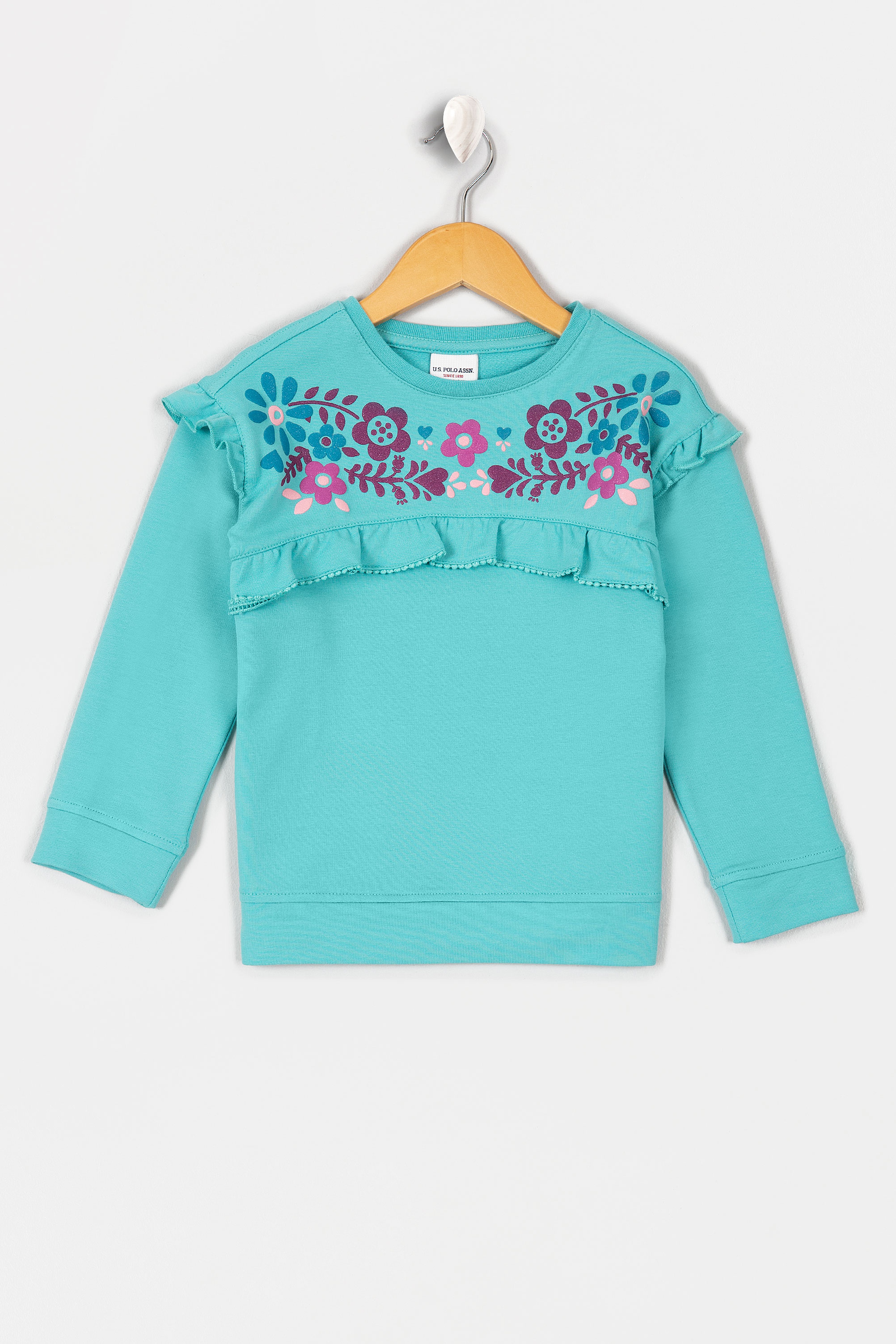 Kız Çocuk Yeşil Sweatshirt