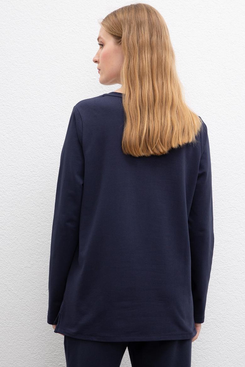 Kadın Lacivert Sweatshirt - 50206531021