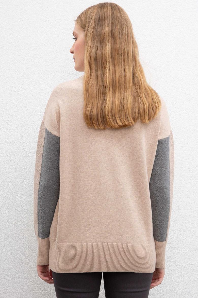 Kadın Beyaz Triko Kazak - 50206790003