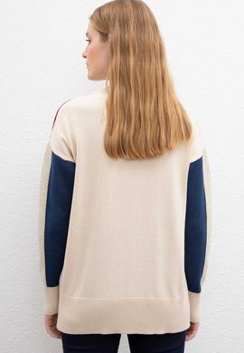 Kadın Beyaz Triko Kazak - 50206790017