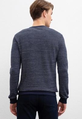 Erkek Lacivert Bisiklet Yaka Sweatshirt - 50208670001