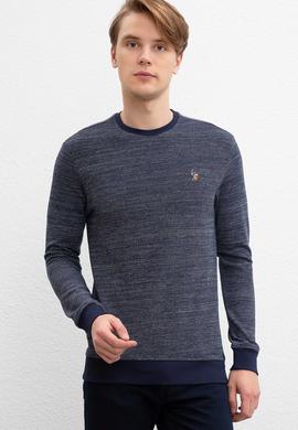 Erkek Lacivert Bisiklet Yaka Sweatshirt - 50208670001