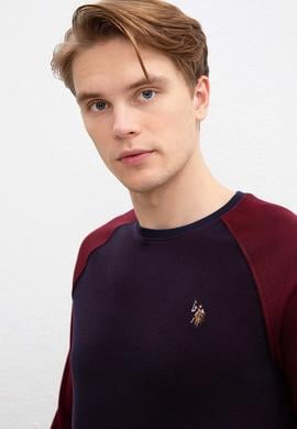 Erkek Lacivert Bisiklet Yaka Sweatshirt - 50213274011