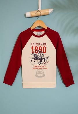 Çocuk Bordo Sweatshirt - 50207529023