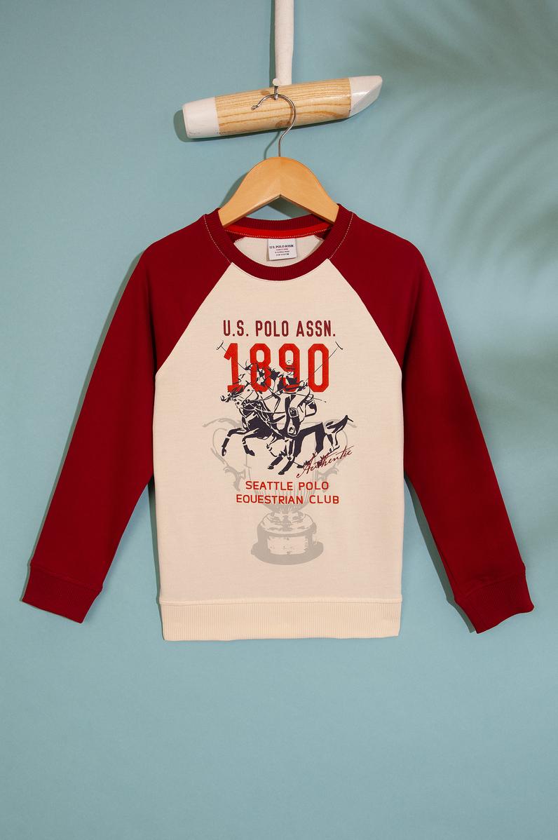 Çocuk Bordo Sweatshirt