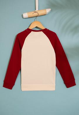 Çocuk Bordo Sweatshirt - 50207529023