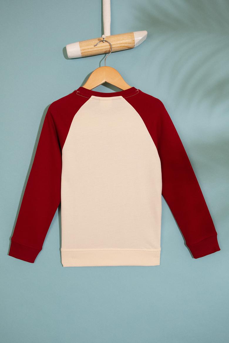 Çocuk Bordo Sweatshirt - 50207529023