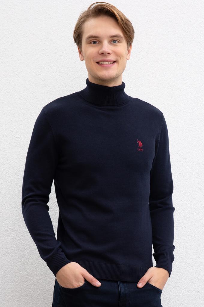 Erkek Lacivert Basic Kazak