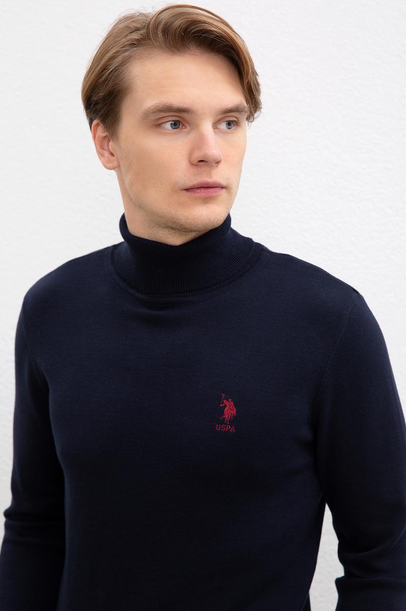 Erkek Lacivert Basic Kazak