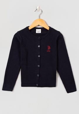 Kız Çocuk Lacivert Triko Hırka - 50208717019