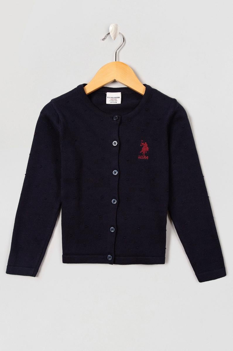 Kız Çocuk Lacivert Triko Hırka