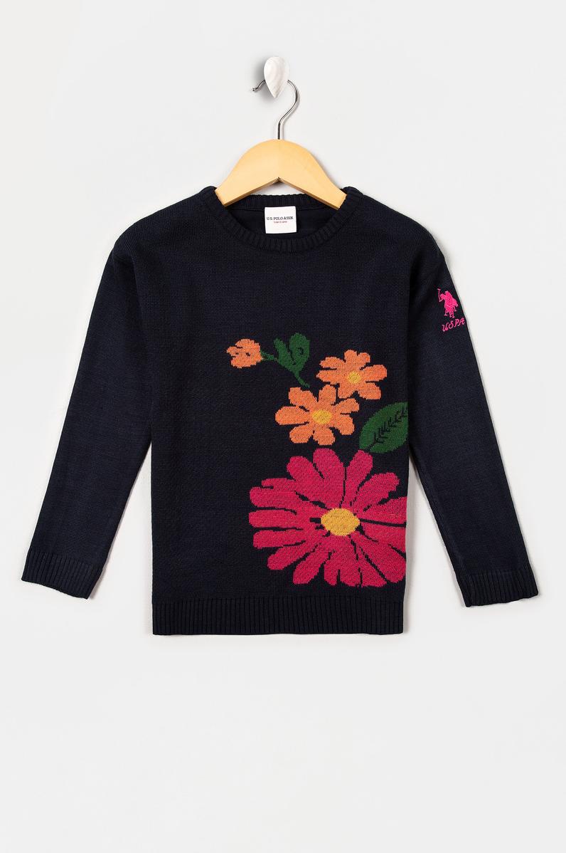 Kız Çocuk Lacivert Kazak