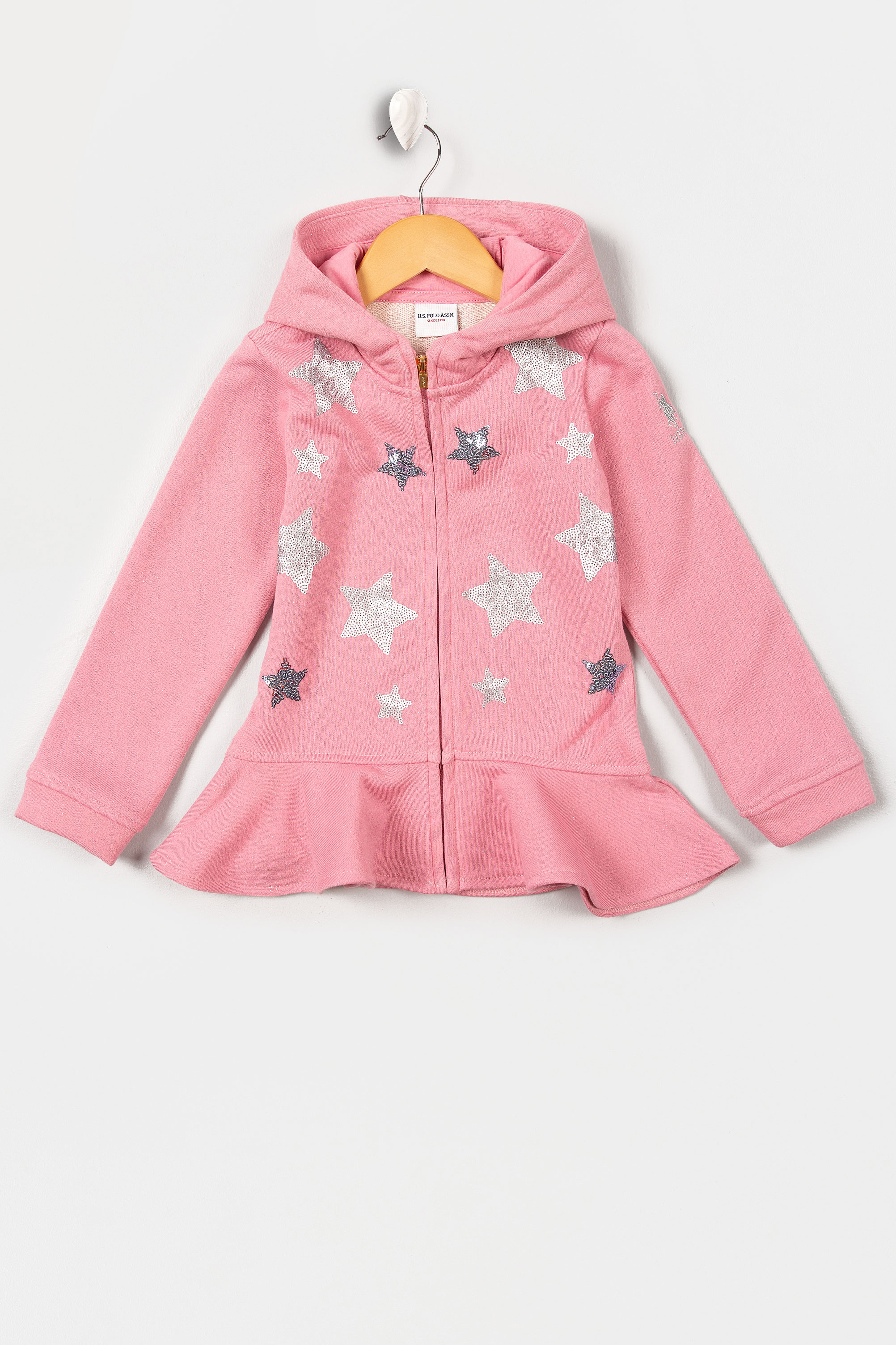 Kız Çocuk Pembe Sweatshirt - Image 1
