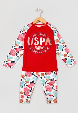 Kız Çocuk Kırmızı Pijama Takımı - 50223179007