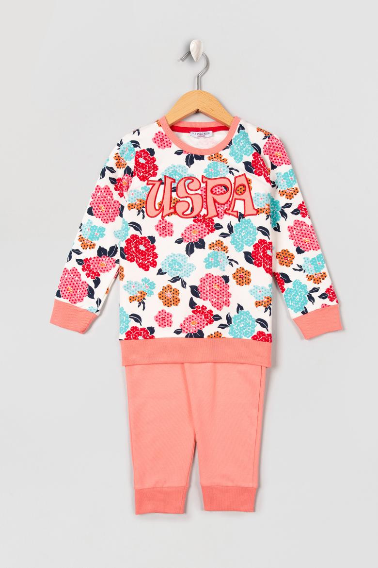 Kız Çocuk Beyaz Pijama Takımı