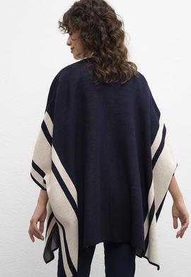 Kadın Kahverengi Triko Panço - 50205631024