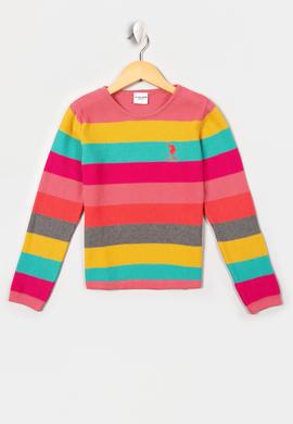 Kız Çocuk Kırmızı Triko Kazak - 50206147012