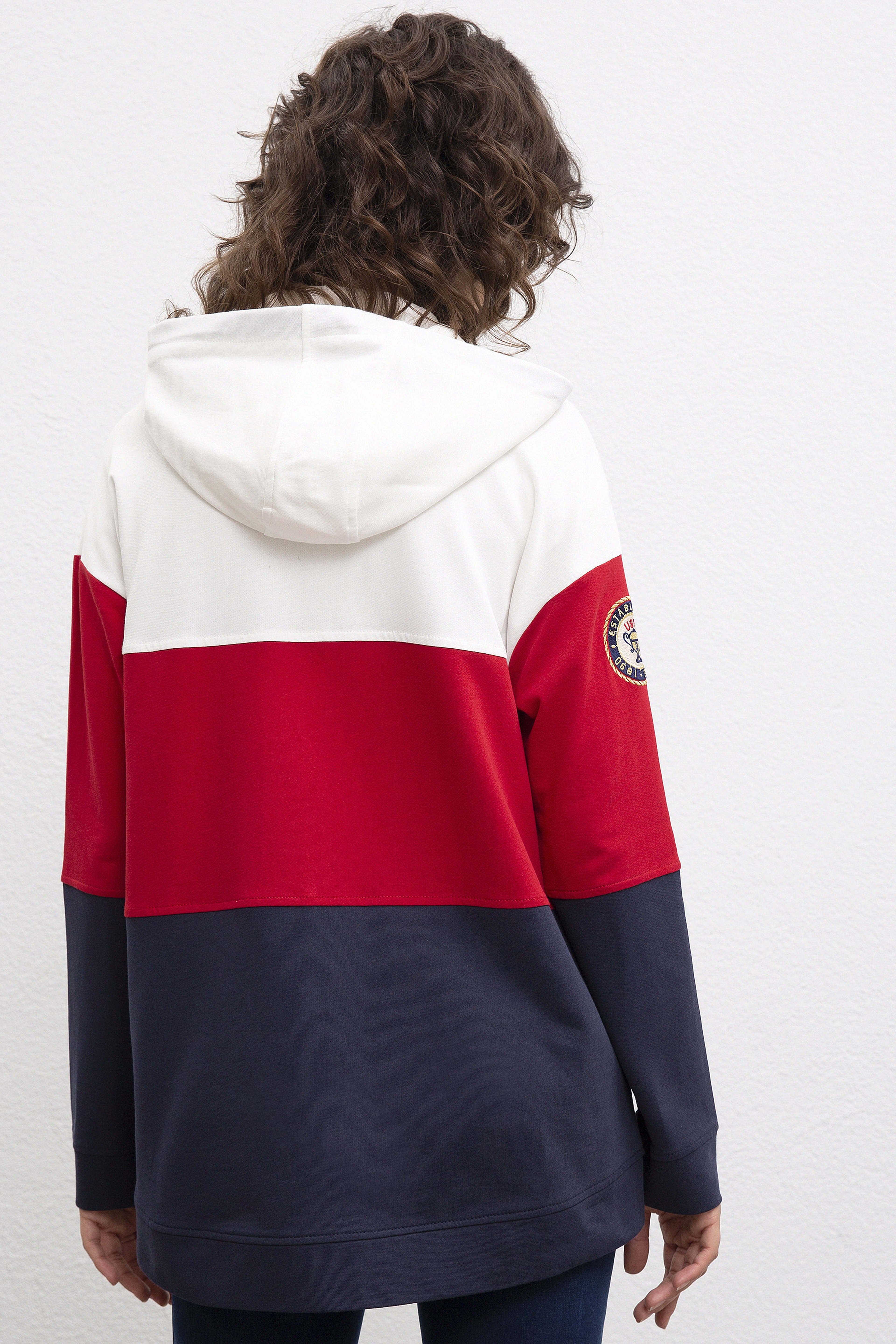 Kadın Kırmızı Sweatshirt - Image 3