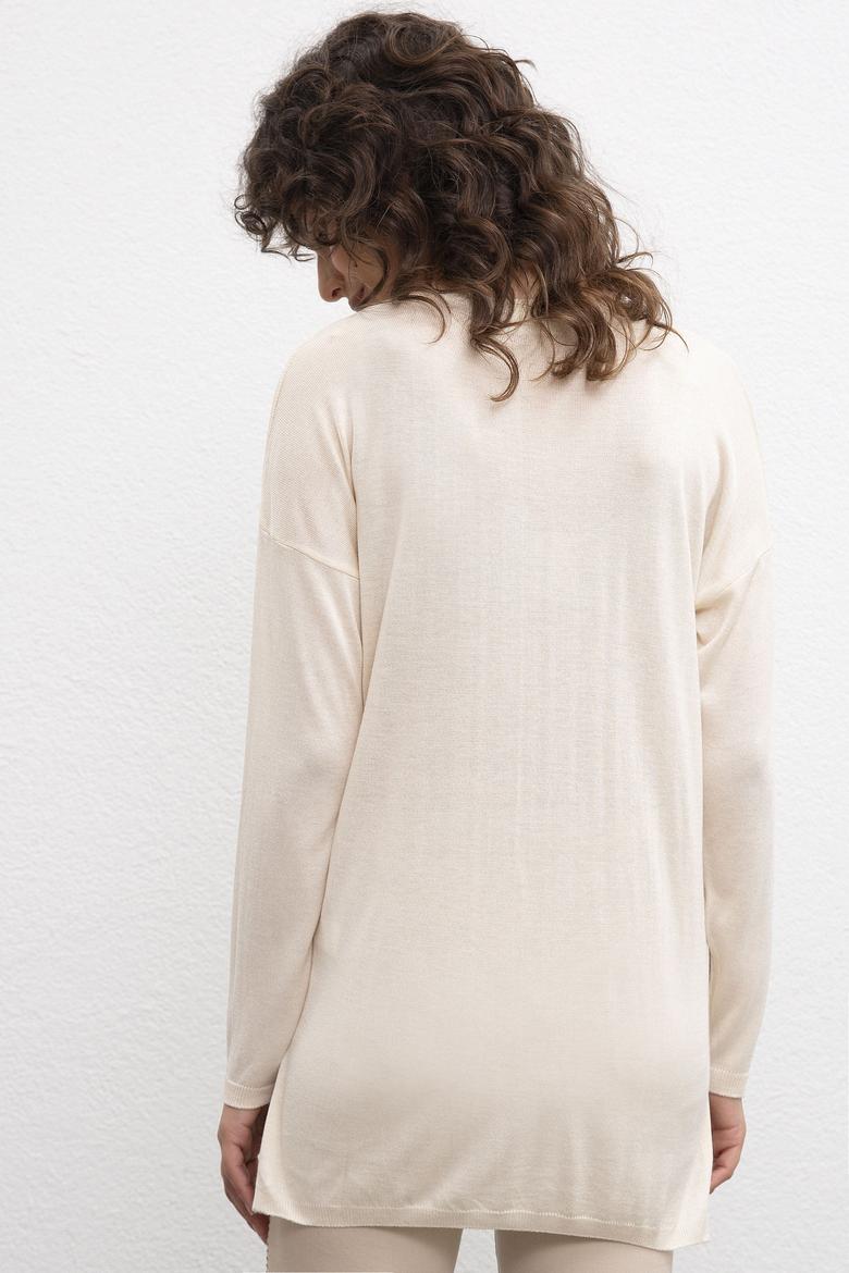 Kadın Beyaz Kazak - 50206845059