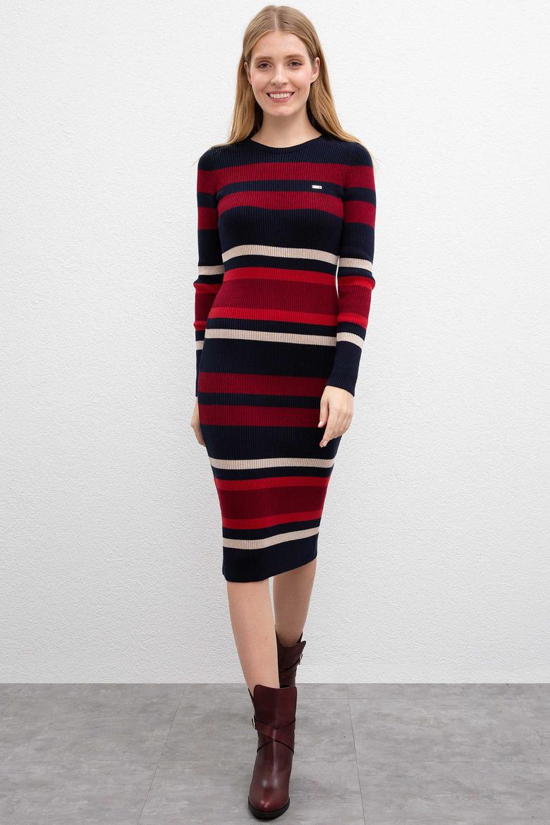 Kadın Lacivert Triko Elbise