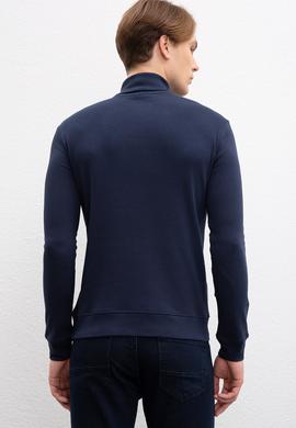 Erkek Lacivert Balıkçı Yaka Sweatshirt - 50207546001