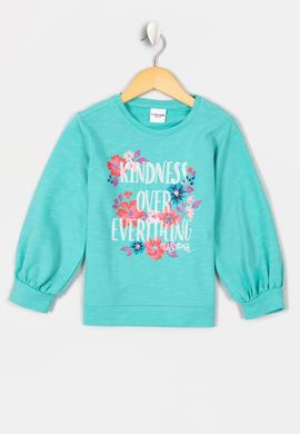 Kız Çocuk Yeşil Sweatshirt - 50210584012