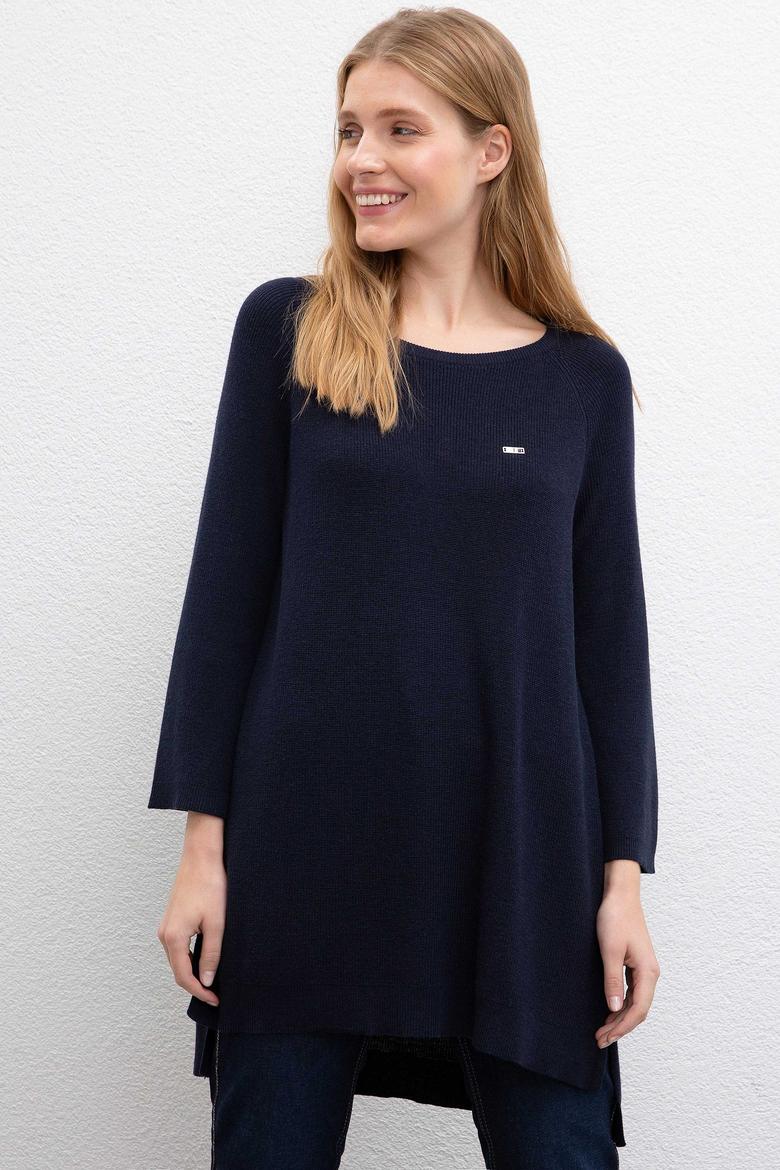 Kadın Lacivert Triko Kazak