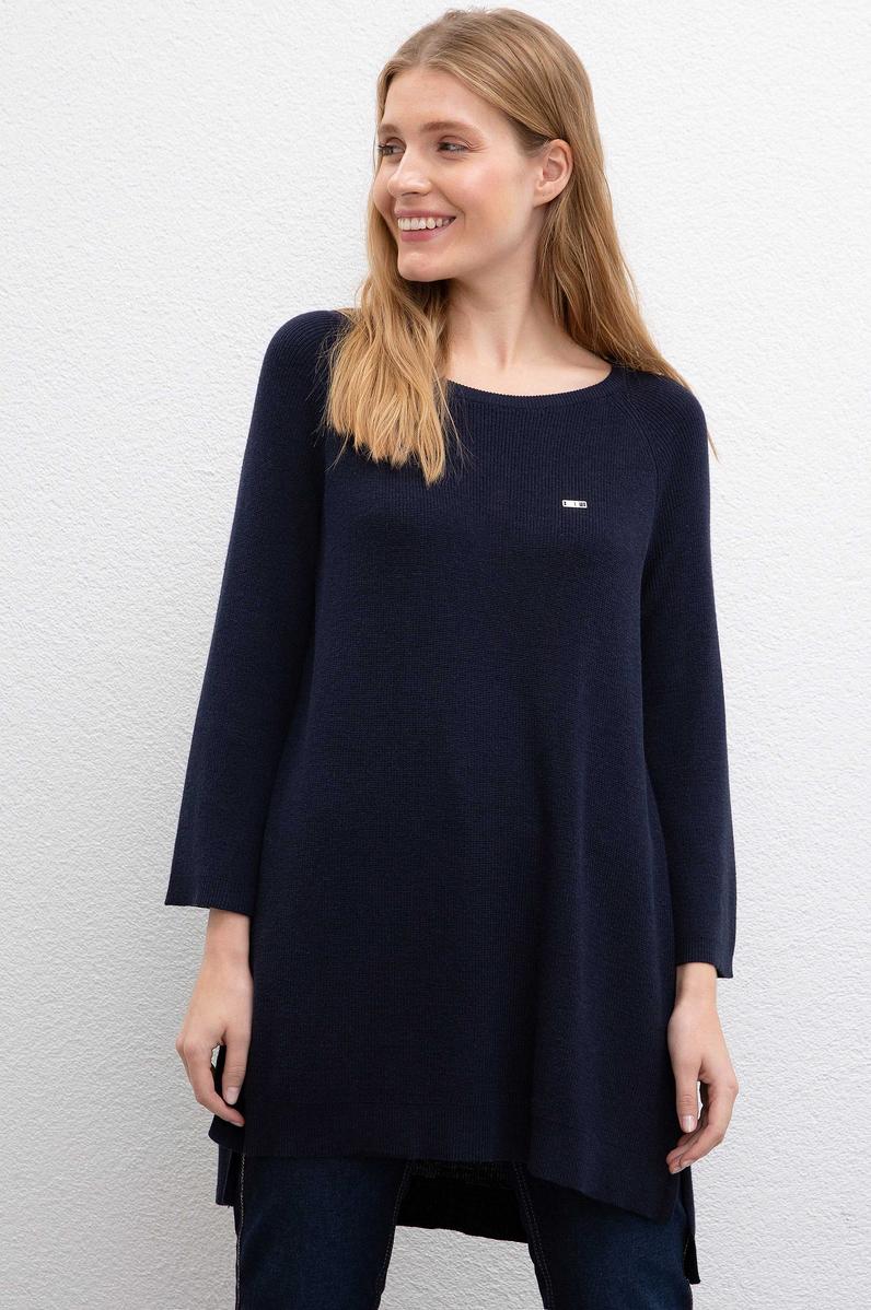 Kadın Lacivert Triko Kazak